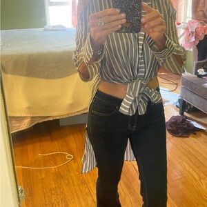 Frankie Striped Shirt blouse